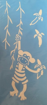 Schablone / Stencil Bananas (Äffchen)